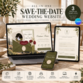 All-in-One Wedding Website Collection | 3 Save-the-Date Templates + RSVP