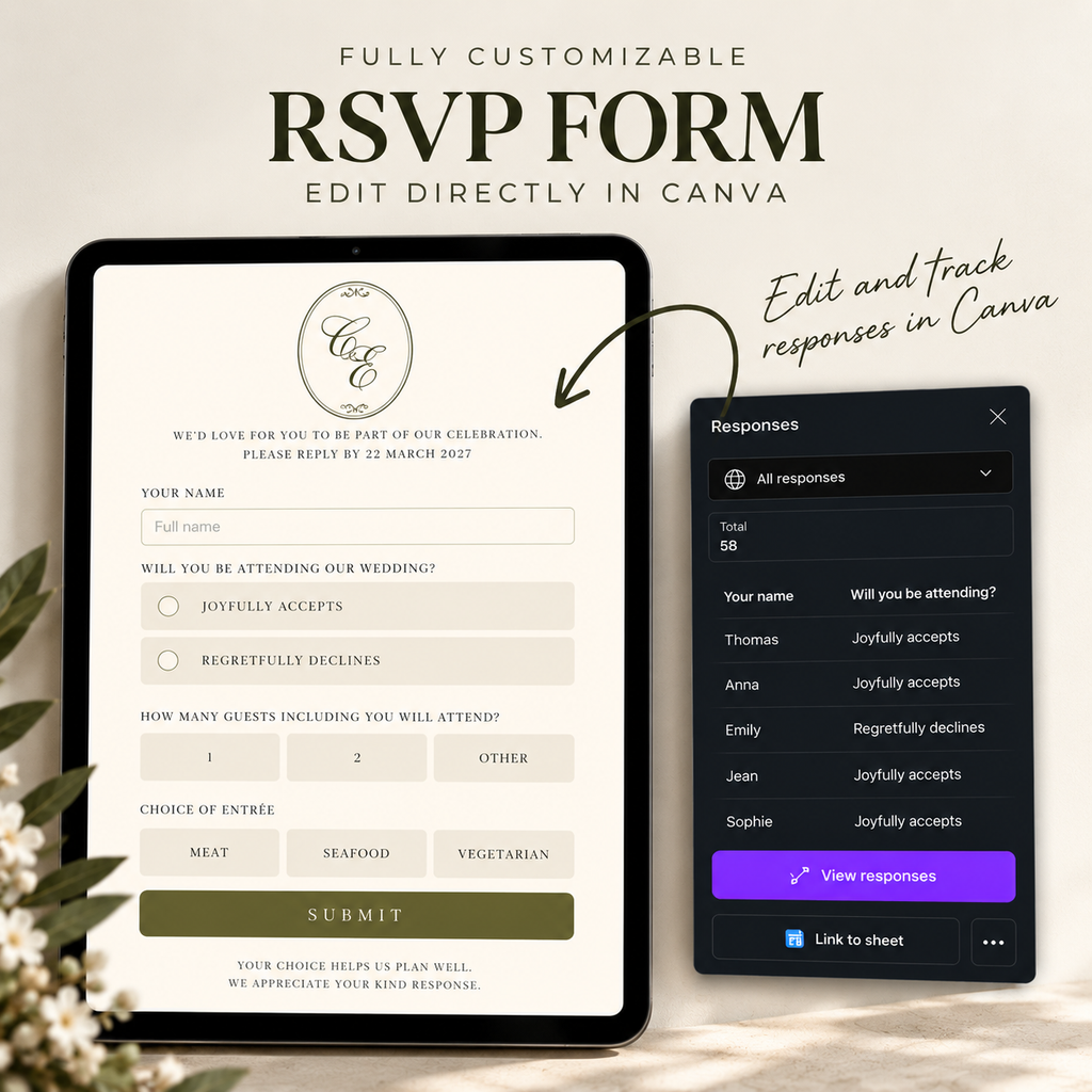 All-in-One Wedding Website Collection | 3 Save-the-Date Templates + RSVP